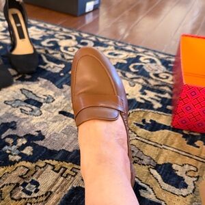 Quince Tan Leather Loafers